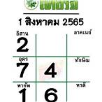 หวยไทยรัฐ1สิงหาคม2565
